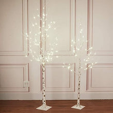 Load image into Gallery viewer, PEIDUO Christmas Birch Tree Combo Kit, 5 Feet and 6 Feet, Pack of 2,Perfect for Indoor Outdoor Decor Garden Wedding Party Bedroom Decoration 5FT 6FT Branch Tree