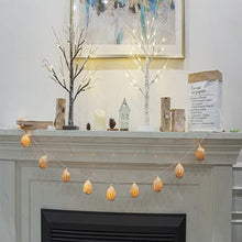 Load image into Gallery viewer, Eambrite LED Batteriebetrieben Innen Lichterkette, Lichterkette Rattan Ball für Weihnachten Hochzeit 1,65M,Lichterkette Boho Warmweiß Party Deko