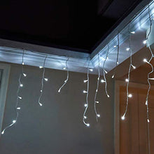 Load image into Gallery viewer, EAMBRITE 31FT 320 LED Icicle Fairy Lights Cool White LED Light Curtain String Lights for Home Christmas Wedding Facades