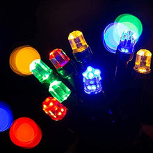 Load image into Gallery viewer, DELICHTER 200 LEDs Lichterkette Bunt Beleuchtung mit heller Lichter,8 Modi, Strombetrieb für innen, außen,Party, Fest, Weihnachten,Tannenbaum