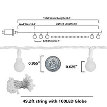 Load image into Gallery viewer, EAMBRITE Smart App Globe String Lights with 100 RGB Led 32.8feet Voice Controlled Work with Alexa, Google Assistant