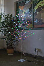 Load image into Gallery viewer, Vanthylit Pre-lit White Tree Light with 6FT 135LED Frosted Ball Ornaments RGB and Warm White for Christmas Party Wedding Decorations Indoor Outdoor