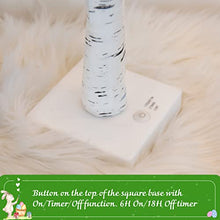 Load image into Gallery viewer, PEIDUO Easter Decorations for The Home, Easter Tree with 12 Hanging Ornaments, Easter Egg Tree Battery Powered Timer, Lighted Birch Tree with LED Lights for Easter Decor (2FT 24 Warm White Lights)