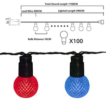 Load image into Gallery viewer, Eambrite Christmas String Lights 10m 100 LED Connectable Globe String Lights Plug in with Multi-Colour Light Waterproof String Lights with Crystal Ball for Indoor Outdoor Christmas Decorations