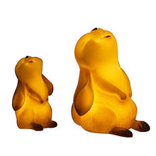 Load image into Gallery viewer, EAMBRITE Set of 2 LED Real Wax Mama & Baby Rabbits Flameless Candles Battery Operated with Timer Decor for Home Christmas Wedding Party Holiday Birthday Children¡¯s Room