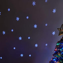 Load image into Gallery viewer, Vanthylit Christmas Snowflake Projector Light Remote Controlled Multi-Function Rotating for Xmas Moving Snowflake Points Landscape Lights for Home Yard Garden Wedding Show Club Pub