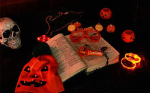 Load image into Gallery viewer, EAMBRITE 7 PCS Kids Halloween Ice bucket Set, Trick & Treat Bucket with Led Halloween Pumpkin Glasses Pumpkin Hat Wristband and Pumpkin Cane, Halloween Play Set for Toddler Boys & Girls