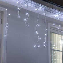 Load image into Gallery viewer, Vanthylit 320LED Icicle Strip Light Cool White with 8 Functions Twinkle String Lights for Spring Deco Shopping Centers Hotel Patio Yard Garden Wedding Party Christmas Lights Holiday Icicle Lights