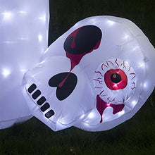 Load image into Gallery viewer, Vanthylit Halloween Inflatable White Ghost Outdoor Decoration with 10FT 220LT Build-in Cool White LED Lights,Blow Up White Ghost with Eye and Skull for Halloween Decorations Outdoor Yard Garden Lawn