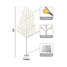 Load image into Gallery viewer, EAMBRITE 6FT 135LT Christmas Pre-lit Tree Frosted Ball Remote Controller RGB Colorful Warterproof for Home Festival Party Christmas Plug in UL Adapter