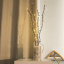 Load image into Gallery viewer, Vanthylit Lighted Natural Willow Twig Branches with 48LED Floor Vases Decorative Light String for Christmas Wedding Party Home Holiday Decoration Warm White Lights