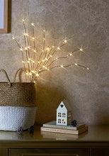 Load image into Gallery viewer, Vanthylit 2PK 30'' Twig Brown Branch with a Thin Layer of Snow with Fairy LED Lights 50LED Battery Operated Lighted Decoration Indoor Outdoor Use(Vase Excluded)