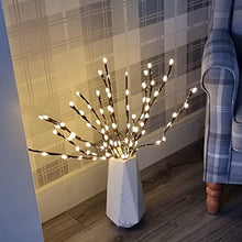 Load image into Gallery viewer, Vanthylit Decorative Twig Lights for Vase Mains Powered Lighted Branches with 90 Warm White LEDs Twig Christmas Lights Decoration Assessories for Home Living Room Decor (84cm)