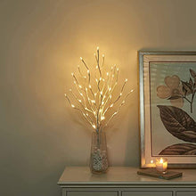Load image into Gallery viewer, EAMBRITE 3er Set Lichterbaum 60LEDs Wasserdichte Lichterzweige 76CM Warmweißes Zweiglicht rein Weiß Außen-Innen Wohnug deko für Weihnachten Ostern Deko Halloween