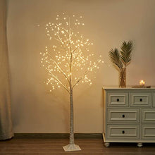 Load image into Gallery viewer, Vanthylit 6FT 288LT White Birch Tree with Fairy Lights Warm White LED Tree for Indoor and Outdoor