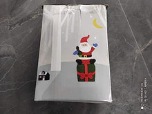 Load image into Gallery viewer, DELICHTER Weihnachtsdeko 180CM Aufblasbar Weihnachtsmann Beleuchtet Weihnachten Geschenk Deko für Innen, außen, Hof, Garten, Freien