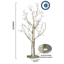 Load image into Gallery viewer, EAMBRITE 24IN 48LT Champagne Gold Centerpiece Tree with 168 Pearl Crystal for Home Party Holiday Birthday Wedding Decoration Indoor Use