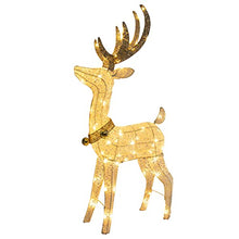 Load image into Gallery viewer, Vanthylit Christmas Decorations, 48'' White Standing Deer with 70 Warm White LED Lights for Christmas Lights Outdoor Decor