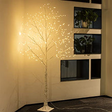 Load image into Gallery viewer, Vanthylit 6FT 288LT White Birch Tree with Fairy Lights Warm White LED Tree for Indoor and Outdoor