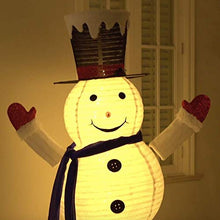Load image into Gallery viewer, Vanthylit Pre-Lit Collapible Snowman Clearence 6FT Light up Snowman Christmas Decorations with Warm White LEDs Plush Snowman Christmas Light Figure Ornament for Home Indoor and Outdoor Decor(Plug in)