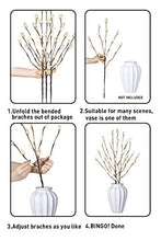Load image into Gallery viewer, EAMBRITE Brown Twig Branches with Acrylic Leaves 30IN 60LT Outdoor Garden Stake Lights with Warm White LED Plug in for Walkway Patio Yard Garden Lawn Decoration Indoor and Outdoor Use (Vase Excluded)