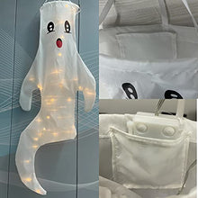 Load image into Gallery viewer, Vanthylit Halloween Hanging Ghost Decoration 43'' Windsock Flag, Halloween Outdoor Decoration for Yard Lawn Porch Pathway Trees