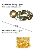Load image into Gallery viewer, EAMBRITE 150LT 49FT Heavy Duty Micro LED String Lights Plug-in Warm White 8 Modes with Controller UL Adapter Wire Waterproof for Home Decor Christmas Tree Party Patio