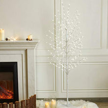 Load image into Gallery viewer, EAMBRITE 6FT White Tree with 200 Beads Crystal Fortune Money Tree for Good Luck Decor Home Office Spiritual Gift