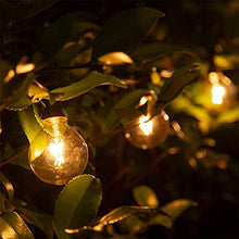 Load image into Gallery viewer, PEIDUO String Lights 12 FT G50 Globe Patio Lights with 12 Edison Glass Bulbs(1 Spare), Waterproof Connectable Hanging Light for Camper Backyard Porch Balcony Yard Party Decor