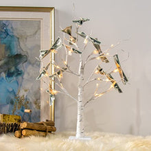 Load image into Gallery viewer, Vanthylit Money Tree Gift Holder Set of 2, 24 LED Warm White Lights Battery Powered Timer, with 24 Clips and 12 Greeting Cards, Gift Holder Decor for Photo Mother's Day Christmas Graduation Gifts