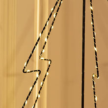 Load image into Gallery viewer, Eambrite Pre Lit 3D Christmas Tree Decoration Light up with 185 Warm White LEDs Battery Powered for Outdoor Garden Xmas Decorations and Indoor Décor