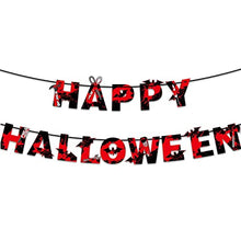 Load image into Gallery viewer, Vanthylit Halloween Banner Happy Halloween Bunting Horror Halloween Decorations for Home Yard Office Party Favor Decor Supplies