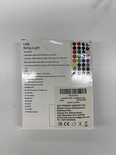 Load image into Gallery viewer, Eambrite Colour Changing Fairy Lights with 8 Lighting Modes 100 LEDs RGB String Lights USB Wire Light Waterproof for Bedroom Wedding Party (32FT/10m, Multi-Coloured)