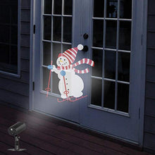 Load image into Gallery viewer, EAMBRITE Christmas Led Snowman Skiing Projector Lights Waterproof Animated Projector Decorations for Xmas Holiday Theme Party Indoor Outdoor Use