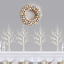 Load image into Gallery viewer, DELICHTER 4er Set Lichterbaum Lichterzweige für Innen 24 Warmweiß LEDs Bäumchen Birken Dekozweige Batteriebetrieb Weihnachtsdeko für Zuhause Party Geburtstag Hochzeit Innendekoration (60cm/2ft)