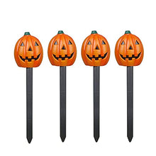 Load image into Gallery viewer, Vanthylit 4PK Halloween Pathway Light with 20LT Clear Bulbs Lights Pumpkin Stakes Light for Outdoor Halloween Decorations