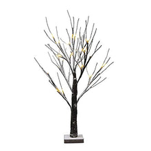 Load image into Gallery viewer, Christmas Decorations, Vanthylit 2FT 24 LED Tabletop Twig Tree Lights Snow Dusted Battery Operated Snow Tree Decorations for Christmas/Party/Wedding/Festival