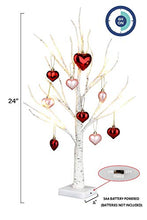 Load image into Gallery viewer, EAMBRITE 2FT White Birch Tree Battery Operated Tabletop Love Tree Decorative Home Wedding Party