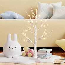 Load image into Gallery viewer, PABIPABI Easter Tree with Lights, Birch Tree with LED Lights, Easter Decorations Battery Operated Tabletop Centerpieces for Home (Easter egg not included)