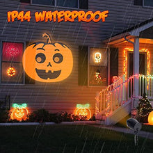 Load image into Gallery viewer, PEIDUO Halloween LED Projector Pumpkin Animated Projectors Lights Waterproof Outdoor Landscape Decorative Lighting for Patio, Garden, Halloween Wedding Party