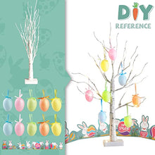 Load image into Gallery viewer, Easter Decorations EAMBRITE 24IN 24LT Easter Tree with 10 Egg Ornaments Timer Battery Operated Tabletop Tree Centerpiece Table Decorations for The Home Spring Party Wedding