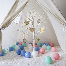 Load image into Gallery viewer, Eambrite Mini White Easter Tree Christmas Cards Display Tree Tabletop Birch Tree Battery Operated LED Twig Tree for Party Wedding Christmas Special Celebration (60cm)