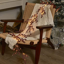 Load image into Gallery viewer, Vanthylit 6FT Red Berry Garland Lights Battery Operated Christmas Garlands for Holiday Indoor Outdoor Decorations