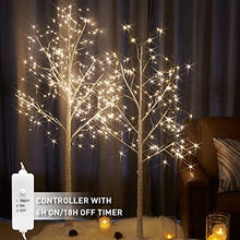 Load image into Gallery viewer, EAMBRITE 5FT 168LT LED Starlit Birch Tree with Fairy Light Decor Home Holiday Wedding Party