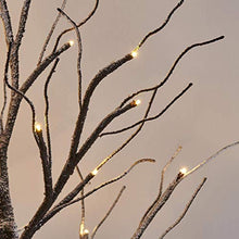 Load image into Gallery viewer, Christmas Decorations, Vanthylit 2FT 24 LED Tabletop Twig Tree Lights Snow Dusted Battery Operated Snow Tree Decorations for Christmas/Party/Wedding/Festival