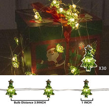 Load image into Gallery viewer, Vanthylit Christmas Decoration Lights Set of 3 Theme Fairy Lights with 30 LED Trees Socks and Gift Boxes Battery Powered with 8 Lighting Modes Waterproof for Indoor and Outdoor