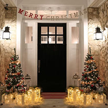 Load image into Gallery viewer, Christmas Decorations, Vanthylit Set of 3 Christmas Lighted Acrylic Gift Boxes with 48LT Warm White LED Plug in Transparent Present Boxes for Indoor Outdoor Use Christmas Yard Room Tree Decorations