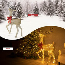 Load image into Gallery viewer, Vanthylit Christmas Lighted Reindeer Outdoor Decoration, Indoor Christmas Pre-lit Reindeer Decor, 5FT Champagne Deer with 100 Warm White Led Lights for Christmas, Xmas, Yard, Garden, Indoor, Outdoor