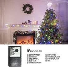 Load image into Gallery viewer, DELICHTER 200 LEDs Lichterkette Bunt Beleuchtung mit heller Lichter,8 Modi, Strombetrieb für innen, außen,Party, Fest, Weihnachten,Tannenbaum