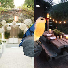 Load image into Gallery viewer, Vanthylit Spring Decor, LED Handmade with Real Wax Battery Operated Flameless Candle with Timer Blue Bird Shape Table Lamp for Home Decor